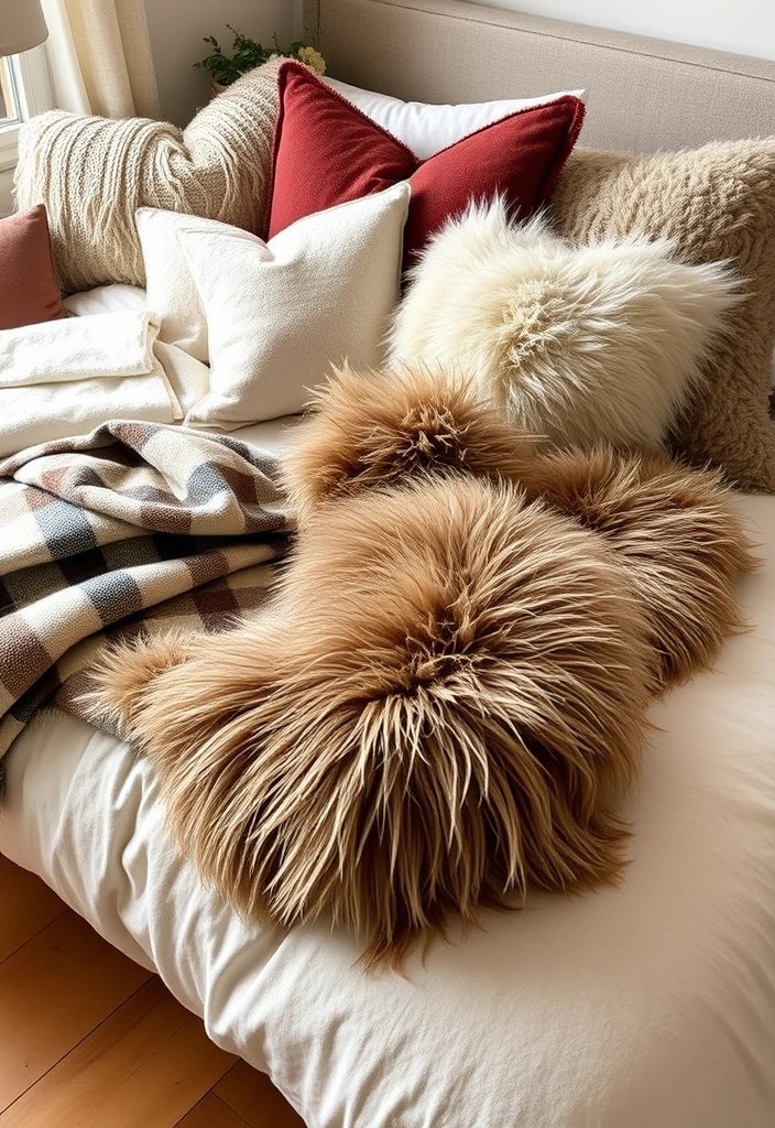 10 Cozy Bedding Bedroom Ideas That Will Make You Want to Snuggle In Forever! - 7. Use Cozy Textiles