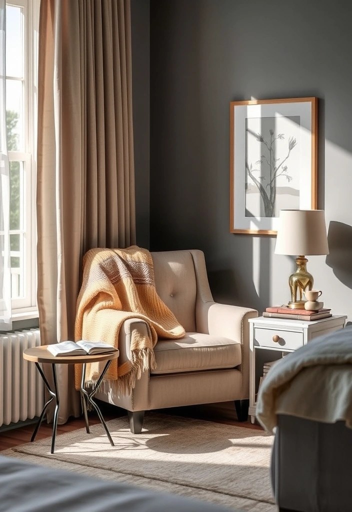10 Cozy Bedding Bedroom Ideas That Will Make You Want to Snuggle In Forever! - 9. Create a Reading Nook