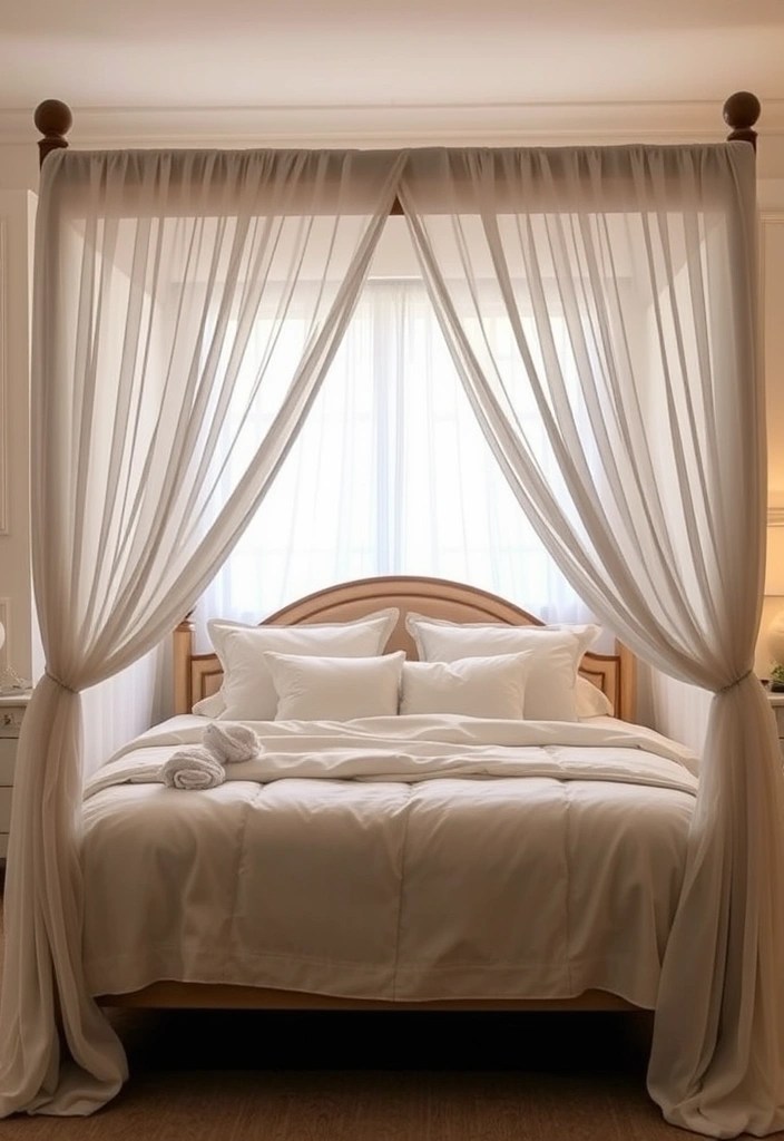 15 Cozy Bedroom Ideas That Will Make You Want to Snuggle In! - 6. Canopy Beds for a Dreamy Retreat